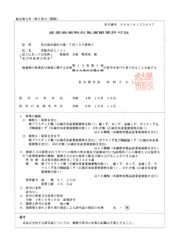許可証